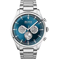BOSS Pioneer 1513713 Mens Watch 44mm Blue Dial Stainless Steel