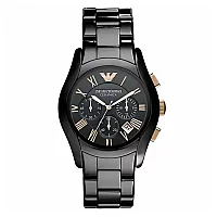 Emporio Armani Ceramica AR1410 Mens Watch 42mm Black Dial Ceramic