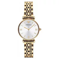 Emporio Armani Gianni TBar AR1877 Womens Watch 32mm Silver Dial Stainless Steel