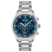 Hugo Boss Pioneer 1513867 Mens Watch 44mm Blue Dial Stainless Steel