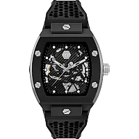 Philipp Plein The keleton Ecoceramic PWVBA0423 Mens Watch 44mm Black Dial Silicone