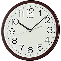 Seiko QXA847B Brown Wall Clock