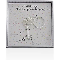 21st Keepsake Keyring