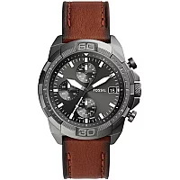 Fossil FS5855 Bronson Brown Leather Strap Watch