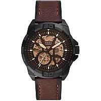 Fossil ME3219 Bronson Automatic Brown Leather Strap Watch