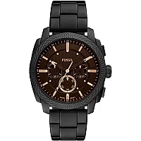 Fossil FS6097 Machine Chronograph Black IP Bracelet Watch