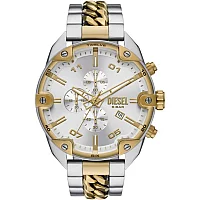 Diesel DZ4629 Spiked Two Tone Chronograph Bracelet Watch