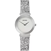 Sekonda Rocks 40516 Stone Set Leather Strap Watch