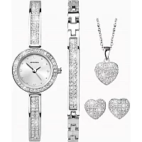 Sekonda 2528G Bracelet Necklace Earrings And Watch Gift Set