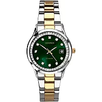 Sekonda 40295 Catherine Two Tone Green Dial Bracelet Watch