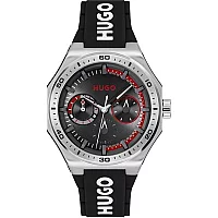 HUGO 1530397 Grail Sport Multi Dial Black Strap Watch