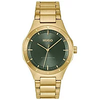 HUGO 1530449 Lit Gold Tone Bracelet Watch