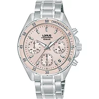 Lorus RT355LX9 Chronograph Pink Dial Bracelet Watch