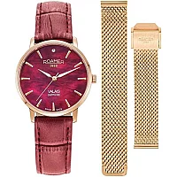 Roamer 989847 46 60 05 Valais Red Watch With Interchangeable Strap
