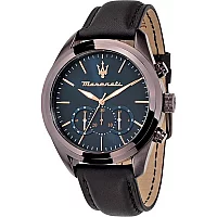 Maserati R8871612008 Traguardo Chronograph Brown Leather Strap Watch