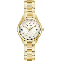 Bulova Sutton 97P150 Gold Tone Bracelet Watch