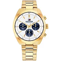 Tommy Hilfiger 1710723 Chronograph Gold Tone Bracelet Watch