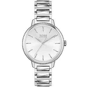 BOSS Signature 1502539 Womens Watch 34mm Silver Dial Stainless Steel