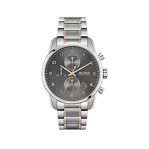 BOSS Skymaster 1513789 Mens Watch 44mm Grey Dial Stainless Steel