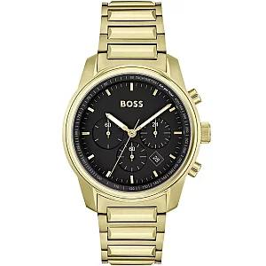 BOSS Trace 1514006 Mens Watch 44mm Black Dial Stainless Steel