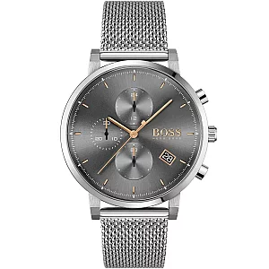 BOSS Integrity 1513807 Mens Watch 43mm Grey Dial Stainless Steel