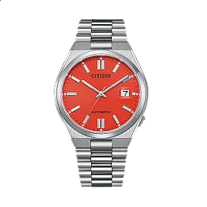 Citizen Tsuyosa x Pantone NJ015889W Mens Watch 40mm Red Dial Stainless Steel