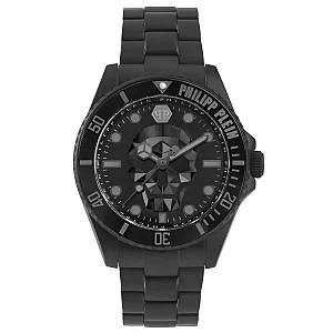 Philipp Plein The kull Diver Black Dial Mens Watch PWOAA0922
