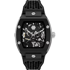Philipp Plein The keleton Ecoceramic PWVBA0423 Mens Watch 44mm Black Dial Silicone