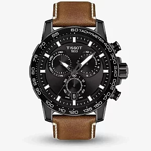 Tissot TSport T125.617.36.051.01 Mens Watch 45.5mm Black Dial Leather