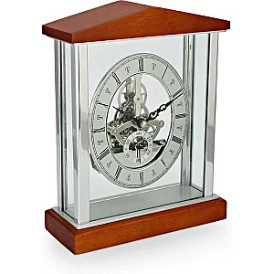 David Peterson SKC05 Cherry Wood Skeleton Mantel Clock