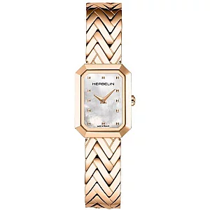 Herbelin 17446BPR19 Octogone Rose Tone Bracelet Watch