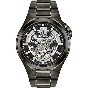 Bulova 98A179 Classic Automatic Skeleton Dial Bracelet Watch