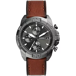 Fossil FS5855 Bronson Brown Leather Strap Watch