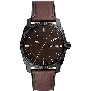Fossil FS5901 Machine Brown Leather Strap Watch
