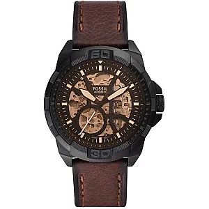 Fossil ME3219 Bronson Automatic Brown Leather Strap Watch