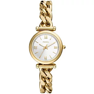 Fossil ES5329 Carlie Gold Plated Curb Bracelet Watch