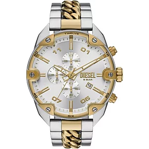 Diesel DZ4629 Spiked Two Tone Chronograph Bracelet Watch