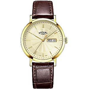 Rotary GS0542303 Heritage Brown Leather Strap Watch