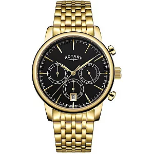 Rotary GB0037904 Gold Plated Chronograph Bracelet Watch