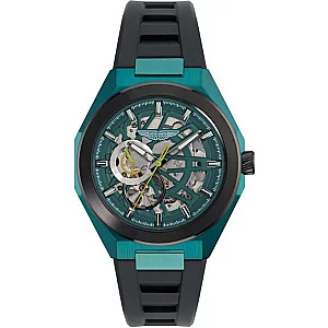 Aston Martin MTRI3F601 Thrill Automatic Black Strap Watch