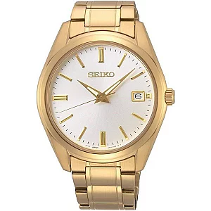 Seiko SUR314P1 Gold Plated Bracelet Watch