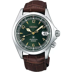 Seiko Prospex SPB121J1 ft Alpinist Brown Leather Strap Watch