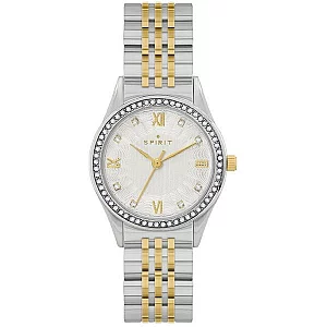 Spirit SP4001 Two Tone Stone Set Bracelet Watch