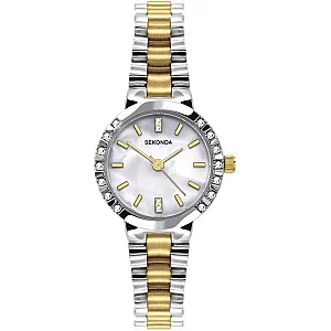 Sekonda 2292 Two Tone Stone Set Bracelet Watch