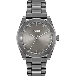 HUGO 1530355 Bright Grey IP Bracelet Watch