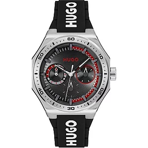 HUGO 1530397 Grail Sport Multi Dial Black Strap Watch