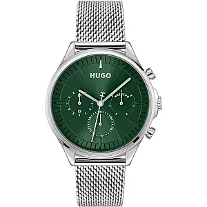 HUGO 1530409 Smash Multi Green Dial Mesh Bracelet Watch