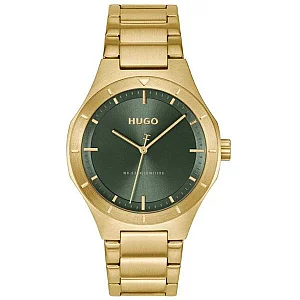 HUGO 1530449 Lit Gold Tone Bracelet Watch