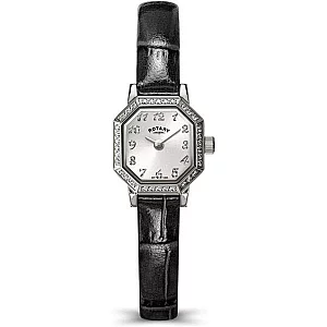 Rotary RLS1005705 Heritage Altera Black Leather Strap Watch