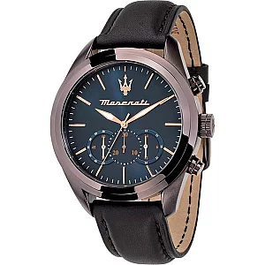Maserati R8871612008 Traguardo Chronograph Brown Leather Strap Watch